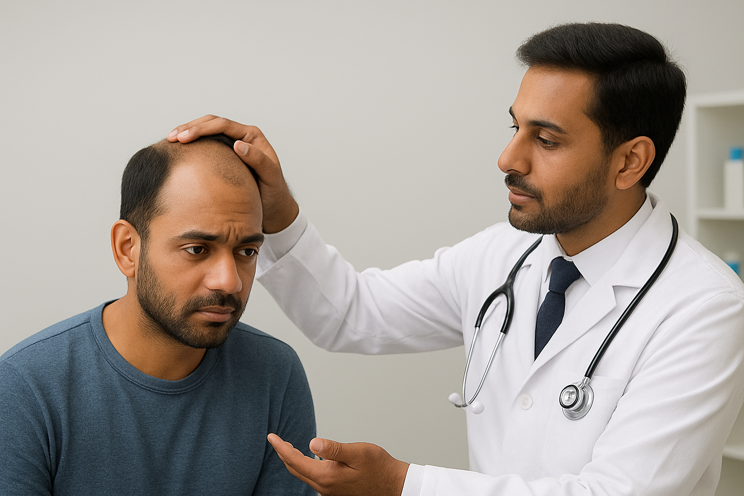 Hair restoration background